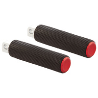 Arlen Ness AN-07-954 Knurled Fusion Front Footpegs Red for Softail 18-Up