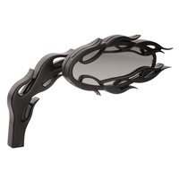 Arlen Ness AN-13-088 Flamed Mirror Black for Right Side