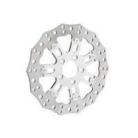Arlen Ness AN-33-10302-202 11.8" Front 7-Valve Disc Rotor Chrome for Dyna 06-17/Softail 15-Up/Sportster 14-Up/some Touring 08-Up