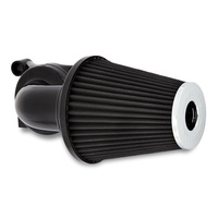 Arlen Ness AN-81-000 90 Degree Monster Sucker Air Cleaner Kit Black for Big Twin 93-17 w/CV Carb or Cable Operated Delphi EFI