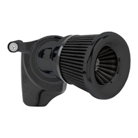 Arlen Ness AN-81-204 Velocity 65 Degree Air Cleaner Kit Black for Big Twin 93-17 w/CV Carb or Cable Operated Delphi EFI