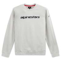 Alpinestars Linear Silver/Black Crew Fleece Jumper