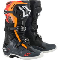 Alpinestars 2021 Tech 10 Black/Grey/Fluro Orange Boots