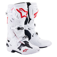 Alpinestars 2023 Tech 10 Supervented White/Bright Red Boots