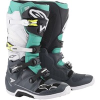 Alpinestars Tech 7 Boots Dark Grey/Teal/White