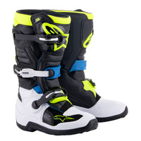 Alpinestars 2023 Tech 7S Black/Enamel Blue/Fluro Yellow Youth Boots