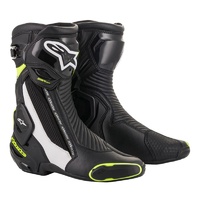 Alpinestars SMX Plus V2 Black/White/Fluro Yellow Boots
