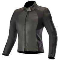 Alpinestars Stella Vika V2 Leather Jacket Black [Size:42]