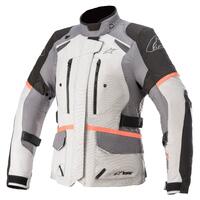 Alpinestars Stella Andes V3 Drystar Ice Grey/Dark Grey/Coral Womens Textile Jacket