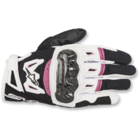 Alpinestars Stella SMX 2 Air Carbon V2 Gloves Black/White/Fuchia