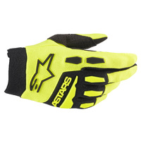 Alpinestars 2023 Full Bore Fluro Yellow/Black Youth Gloves