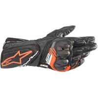Alpinestars SP-8 V3 Leather Black/Fluro Red Gloves