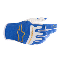 Alpinestars 2023 Techstar UCLA Blue/Brushed Gold Gloves
