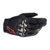 Alpinestars 2023 Megawatt Black/Fluro Red Gloves