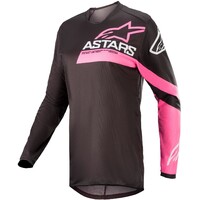 Alpinestars 2022 Fluid Chaser Womens Jersey Black/Fluro Pink/Orange
