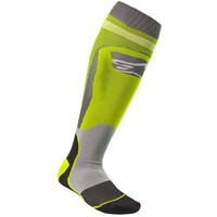 Alpinestars MX Plus 1 Fluro Yellow/Cool Grey Socks