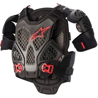 Alpinestars A6 Chest Armour Black/Anthracite/Red
