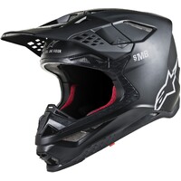 Alpinestars 2023 Supertech M8 Solid Matte Black Helmet