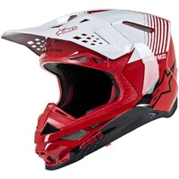 Alpinestars Supertech M10 Dyno Helmet Gloss Red/White
