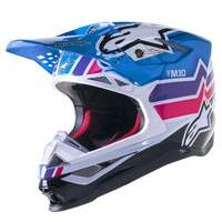 Alpinestars 2023 Limited Edition Supertech M10 Starlit Blue Helmet