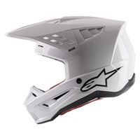 Alpinestars 2023 SM5 Solid Gloss White Helmet