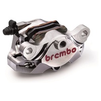Brembo P4 34 84mm Rear Caliper Kit Nickel for Aprilia/Ducati Models
