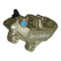 Brembo Brake Caliper P4/34 Left Gold for most Aprilia/Benelli/Bimota/Ducati/Husqvarna/KTM/Moto Guzzi/MV Agusta/Triumph Models