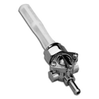 RSS BAI-03-0040 Petcock w/22mm Thread w/5/16" Downward Facing Fuel Outlet Chrome