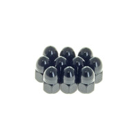 RSS BAI-03-0122BC 3/8-16 UNC Acorn OEM Style Nuts Black (10 Pack)