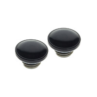 RSS BAI-03-0305GB Screw In Fuel Caps Gloss Black for H-D 96-Up (Pair)
