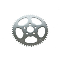 RSS BAI-26-0146-51 Flat Steel 51 Tooth Rear Chain Sprocket Chrome for Big Twin 73-99/Sportster 79-99