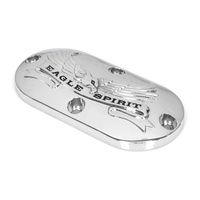 RSS BAI-33-0007H Live to Ride Primary Inspection Cover Chrome for Softail 86-06/Dyna Wide Glide 93-05