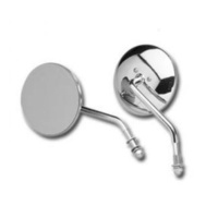 RSS BAI-60-0075R 4" Round Mirror w/Short Stem Chrome for Right Side