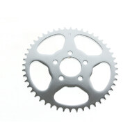 RSS BAI-D26-0147-48 Flat Steel Rear 48T Chain Sprocket Chrome for Big Twin 00-Up/Sportster 00-21