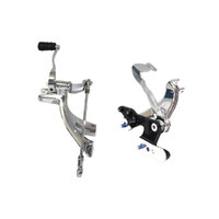 RSS BAI-D35-0224C Standard Forward Control Kit Chrome for Softail 18-Up Models w/Mid Controls
