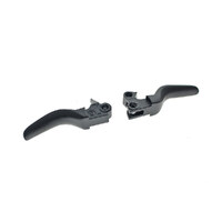 RSS BAI-H07-0574SMB Smooth Shorty Hand Levers Black for Softail 96-14/Dyna 96-17/Touring 96-07/Sportster 96-03