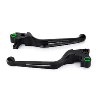 RSS BAI-H07-0584B 2 Slot Hand Levers Black for Softail 96-14/Dyna 96-17/Touring 96-07/Sportster 96-03