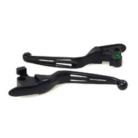 RSS BAI-H07-0598MB 3 Slot Hand Levers Black for Softail 18-Up