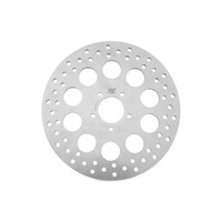 Tucker V-Twin BC-66-6825 11.8" Front Hole Design Disc Rotor Silver for Dyna 06-17/Softail 15-Up/Sportster 14-21 & some Touring 08-Up