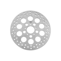 Tucker V-Twin BC-66-6837 11.5" Front Hole Design Disc Rotor Silver for Big Twin/Sportster 84-14