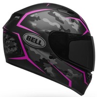Bell 2020 Qualifier Stealth Camo Matte Black/Pink Helmet