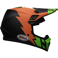 Bell 2020 MX-9 MIPS Helmet Strike Matte Infrared/Green/Black