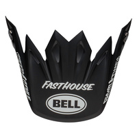 Bell Replacement Peak Fasthouse Signia Matte Black/White for Moto-9 MIPS Helmets