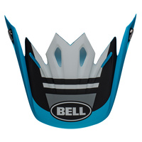 Bell Replacement Peak Prophecy Matte White/Black/Blue for Moto-9 MIPS Helmets