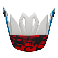 Bell Replacement Peak for MX-9 MIPS Helmets Strike Matte Black/Blue/White