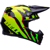 Bell Moto-9S Flex Claw Gloss Black/Green Helmet