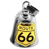 Twin Power Guardian Bell Silver w/Gold Route 66
