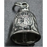 Twin Power Guardian Bell Silver w/Silver Route 66 Born to be Wild