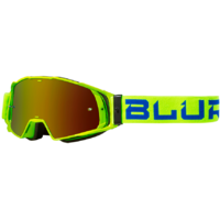 Blur B-20 Goggle Flat Hi-Viz/Blue w/Radium Red Lens