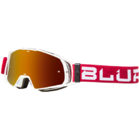 Blur B-20 Goggle Flat Ruby Red/White w/Radium Red Lens